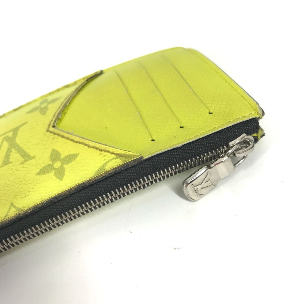 Louis Vuitton Taigarama Yellow Monogram Taiga Leather Coin Purse/Coin Case