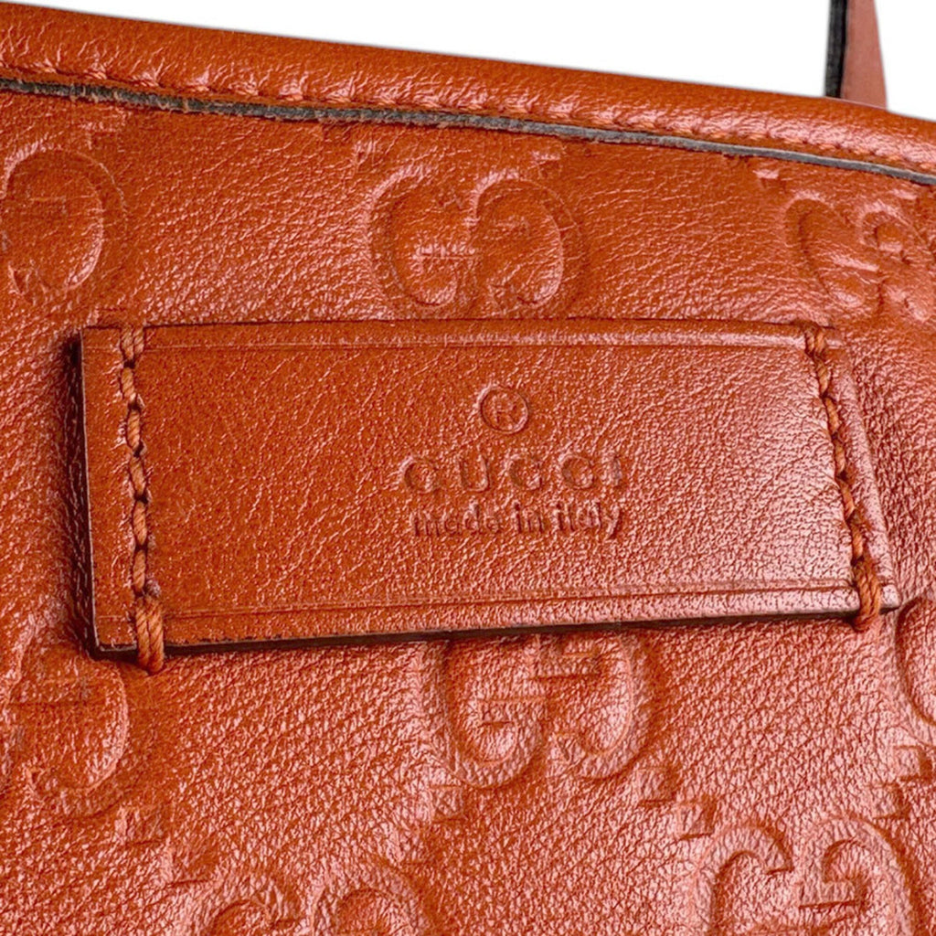 Gucci Orange Leather Handbag (Pre-Owned)