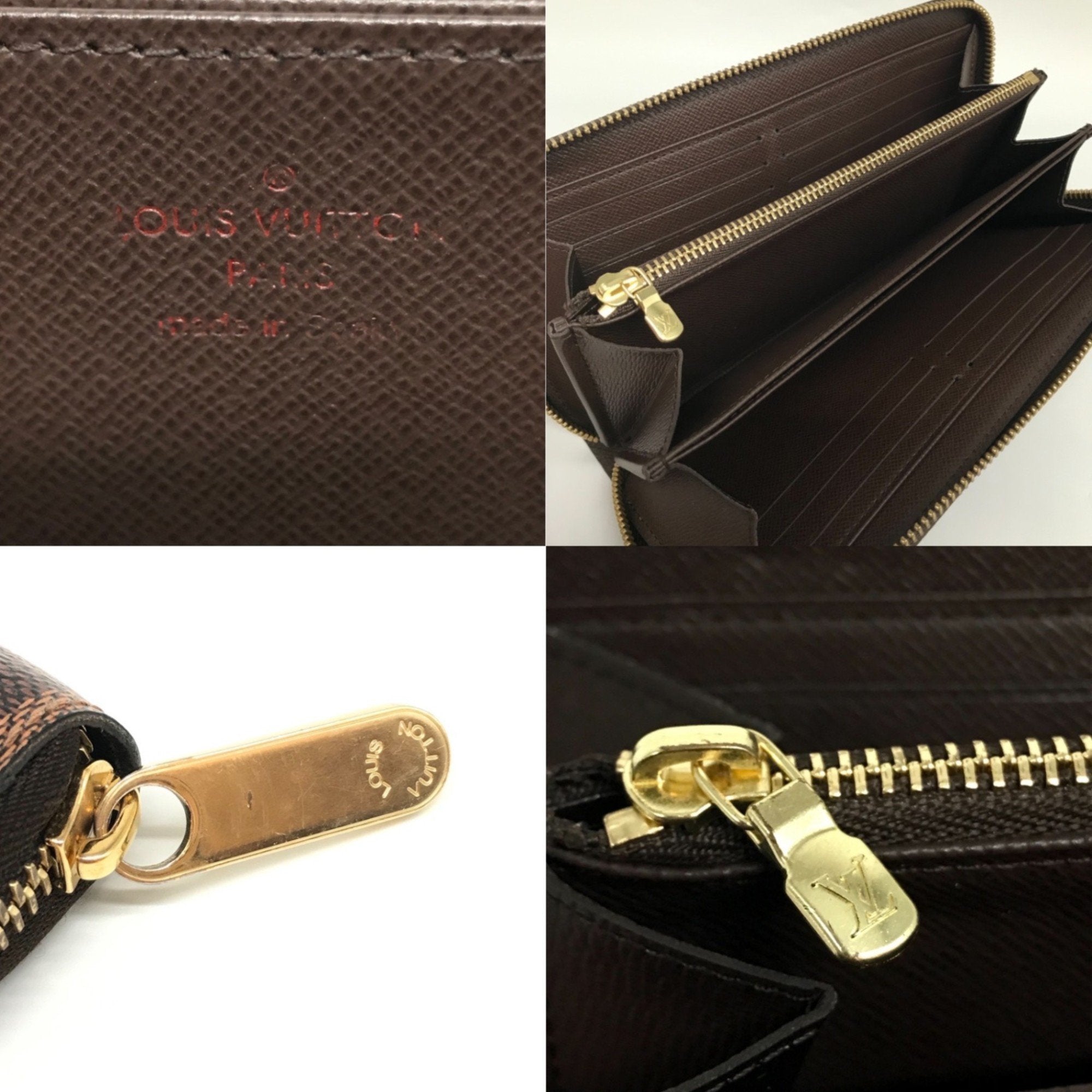 Louis Vuitton Brown Damier Canvas Ebene Damier Canvas Long Wallet