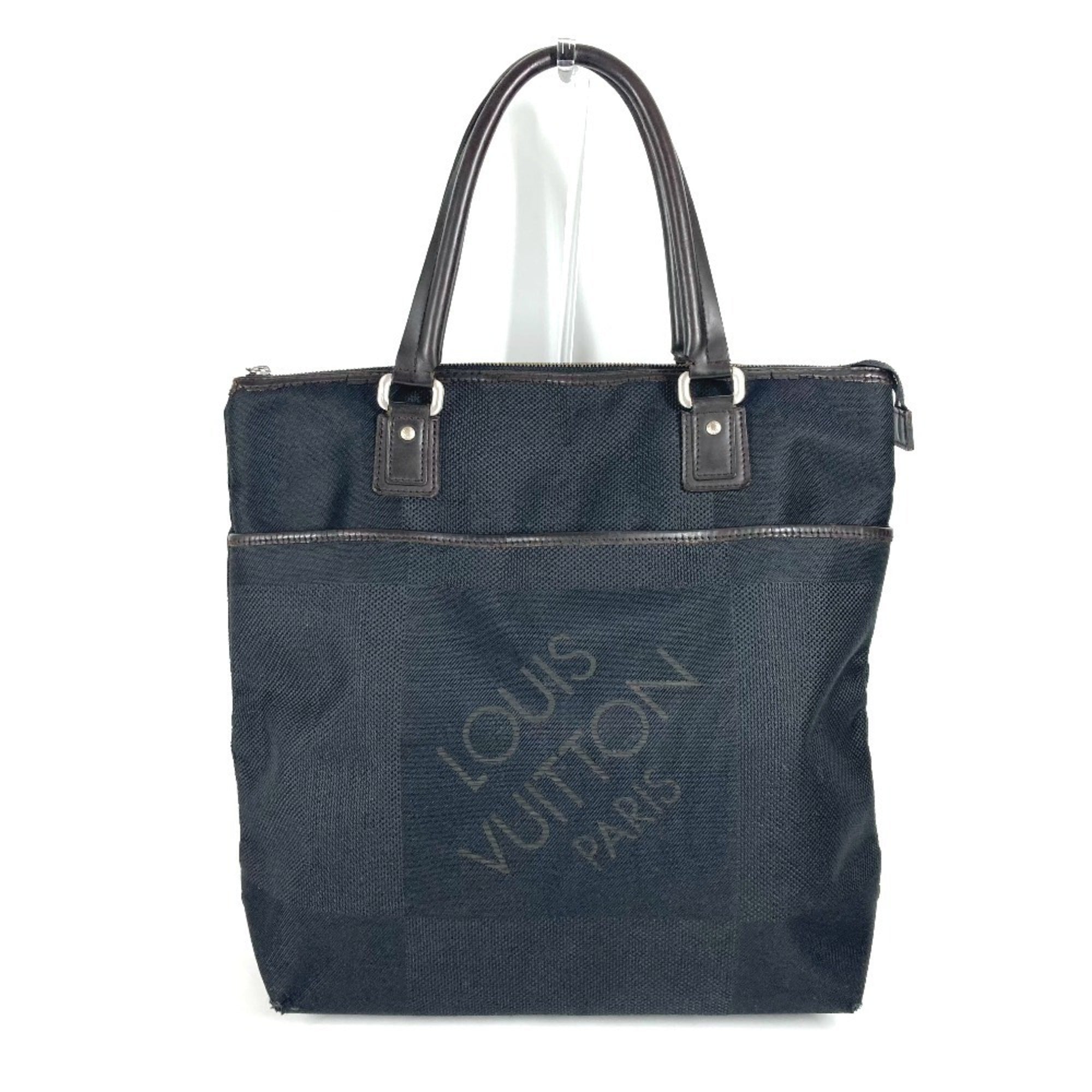 Louis Vuitton Black Noir Damier Geant Shoulder Bag Tote Bag