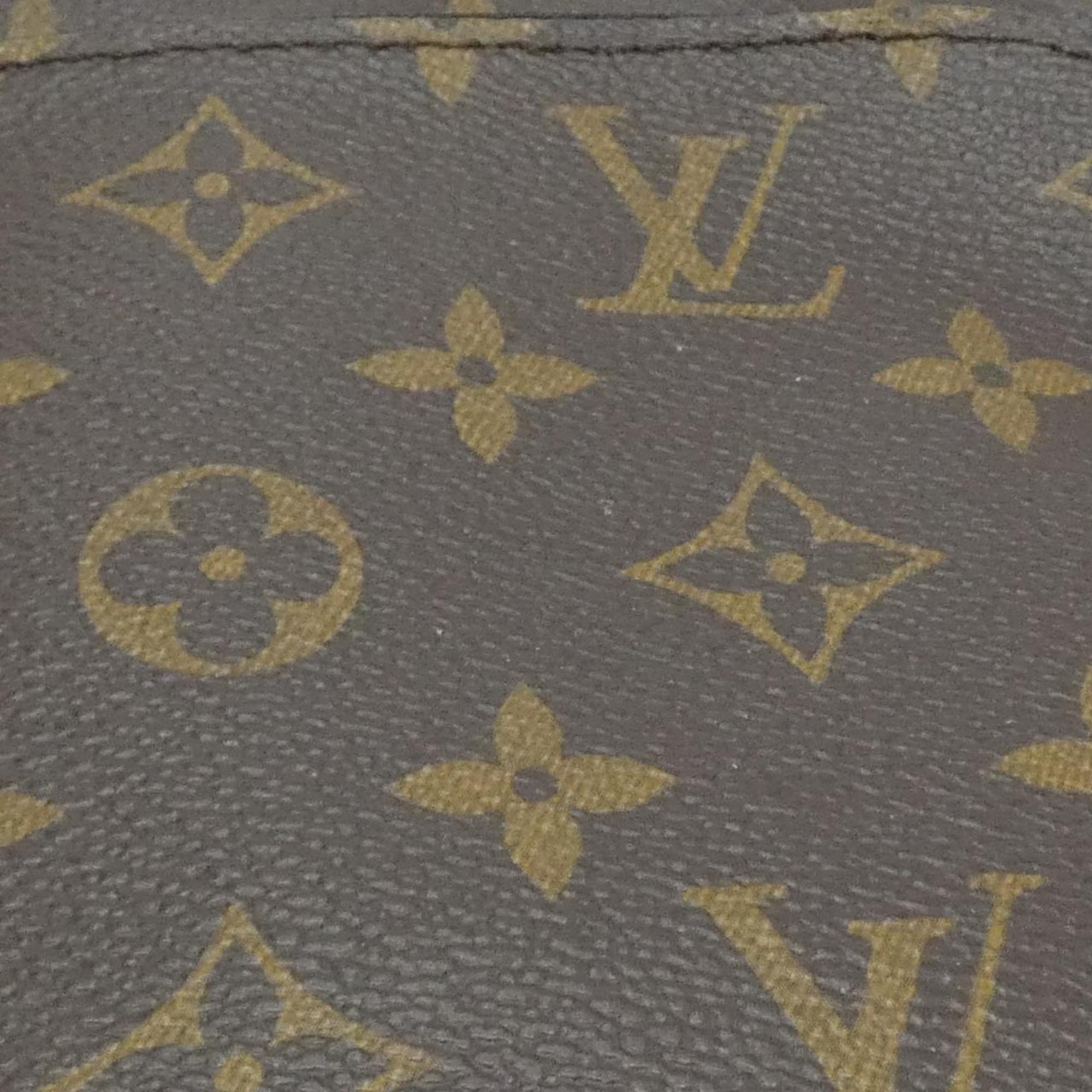 Louis Vuitton Brown Coated Canvas Shoulder Bag