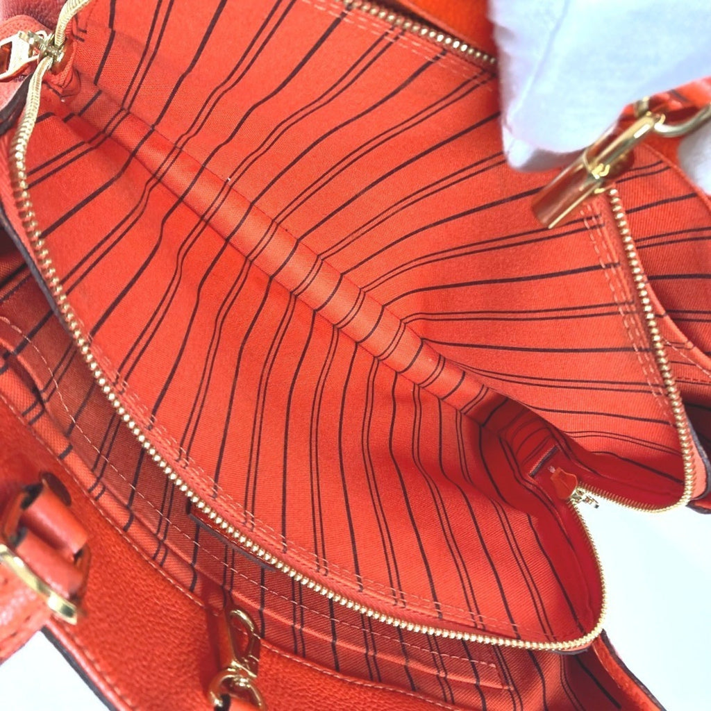 Louis Vuitton Orange Monogram Empreinte Handbag Shoulder Bag Tote Bag