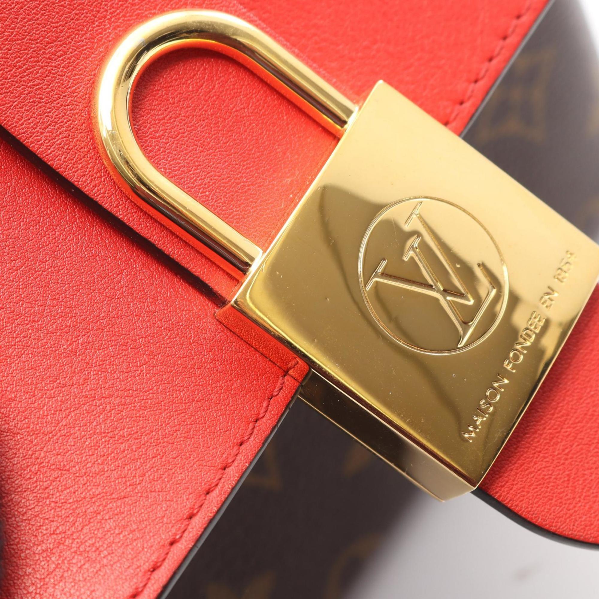 Louis Vuitton Brown Coquelicots Monogram Red Color Coated Canvas Leather Handbag
