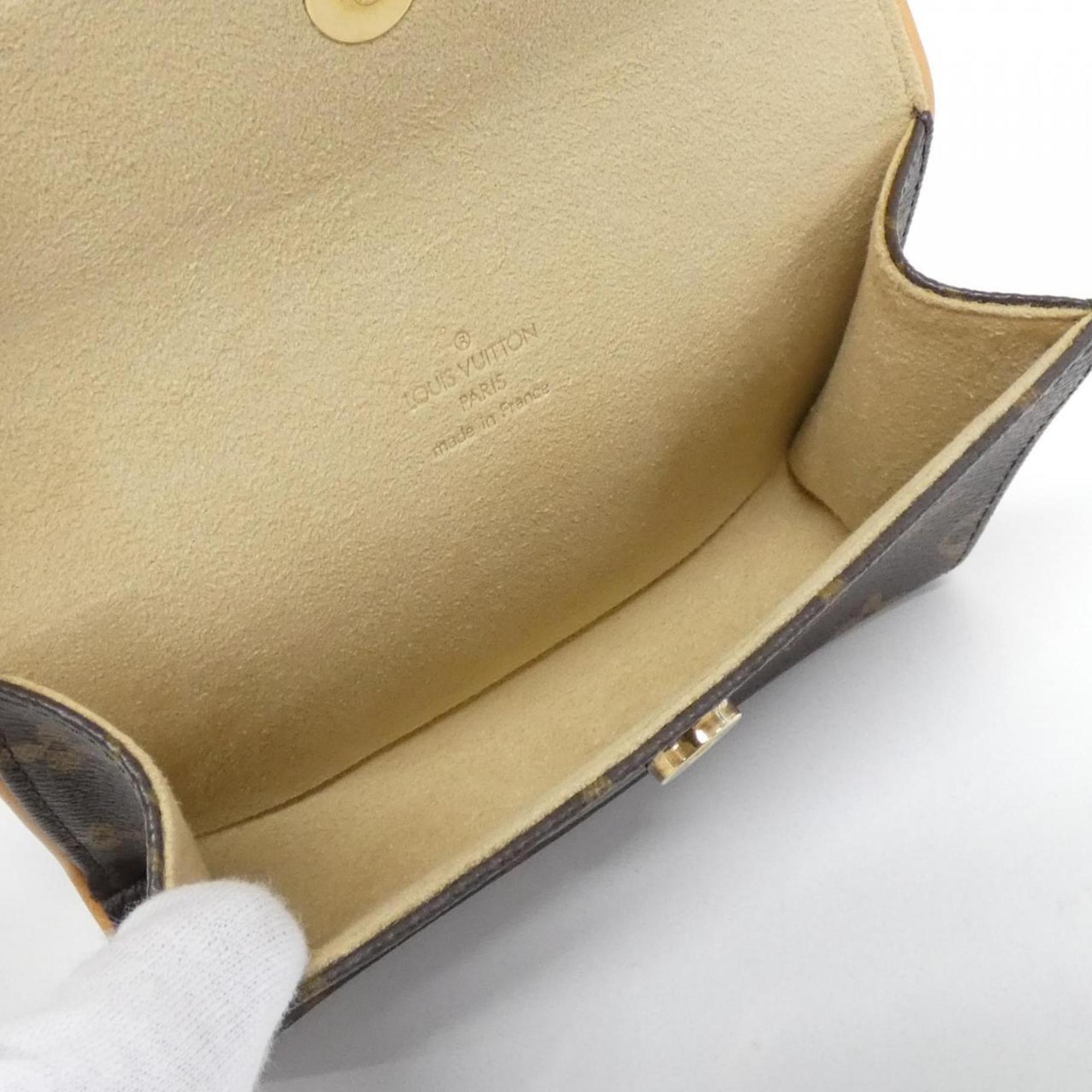 Louis Vuitton Monogram Marron Coated Canvas Fanny Pack Pochette