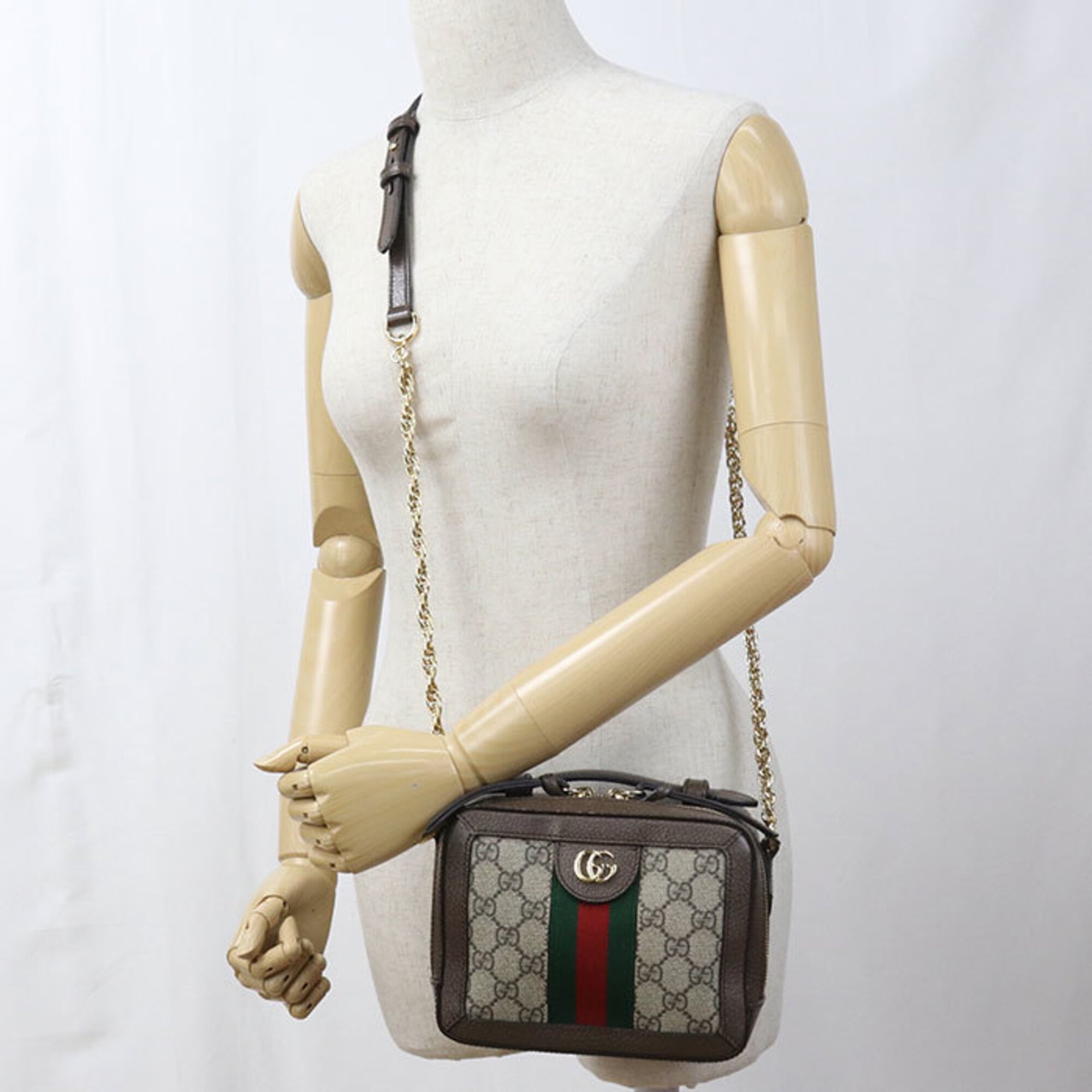 Gucci Brown Leather Shoulder Bag (Pre-Owned)