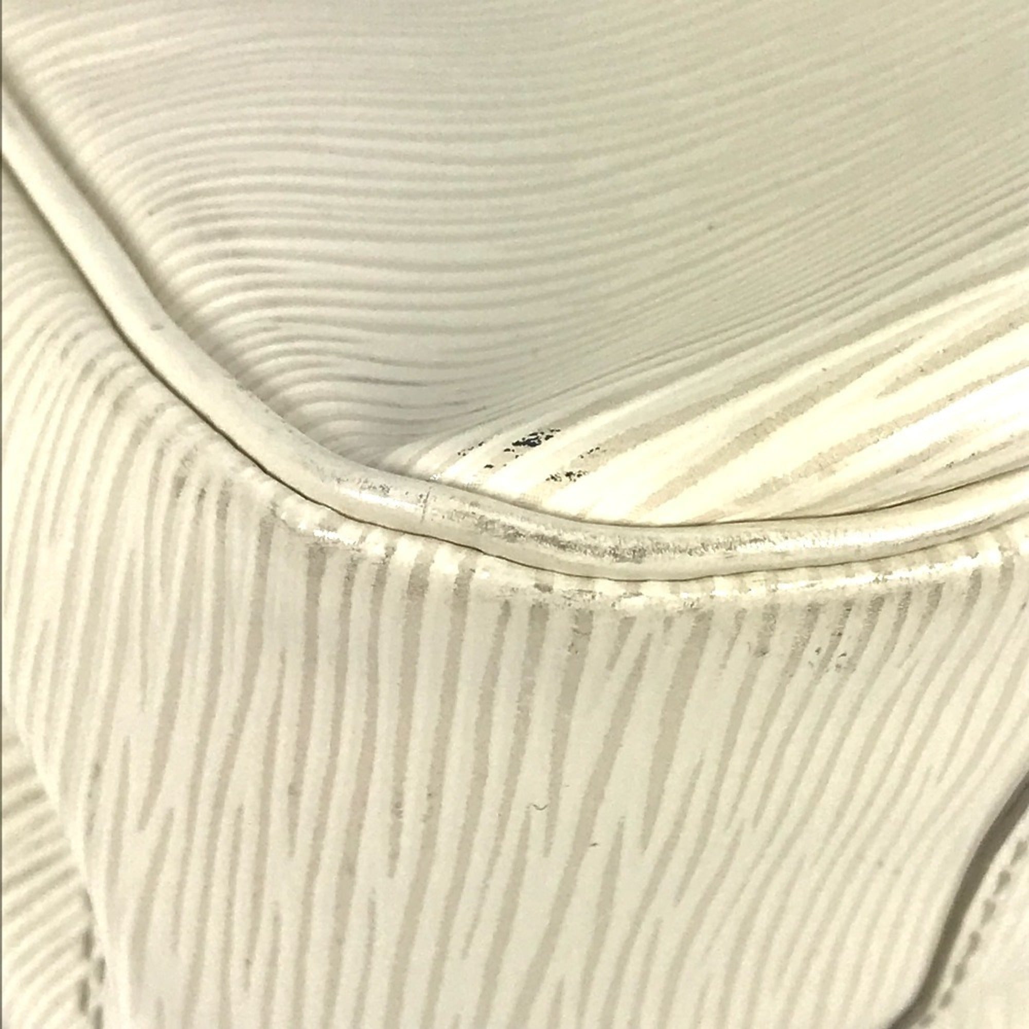 Louis Vuitton Epi White Epi Leather Handbag Tote Bag