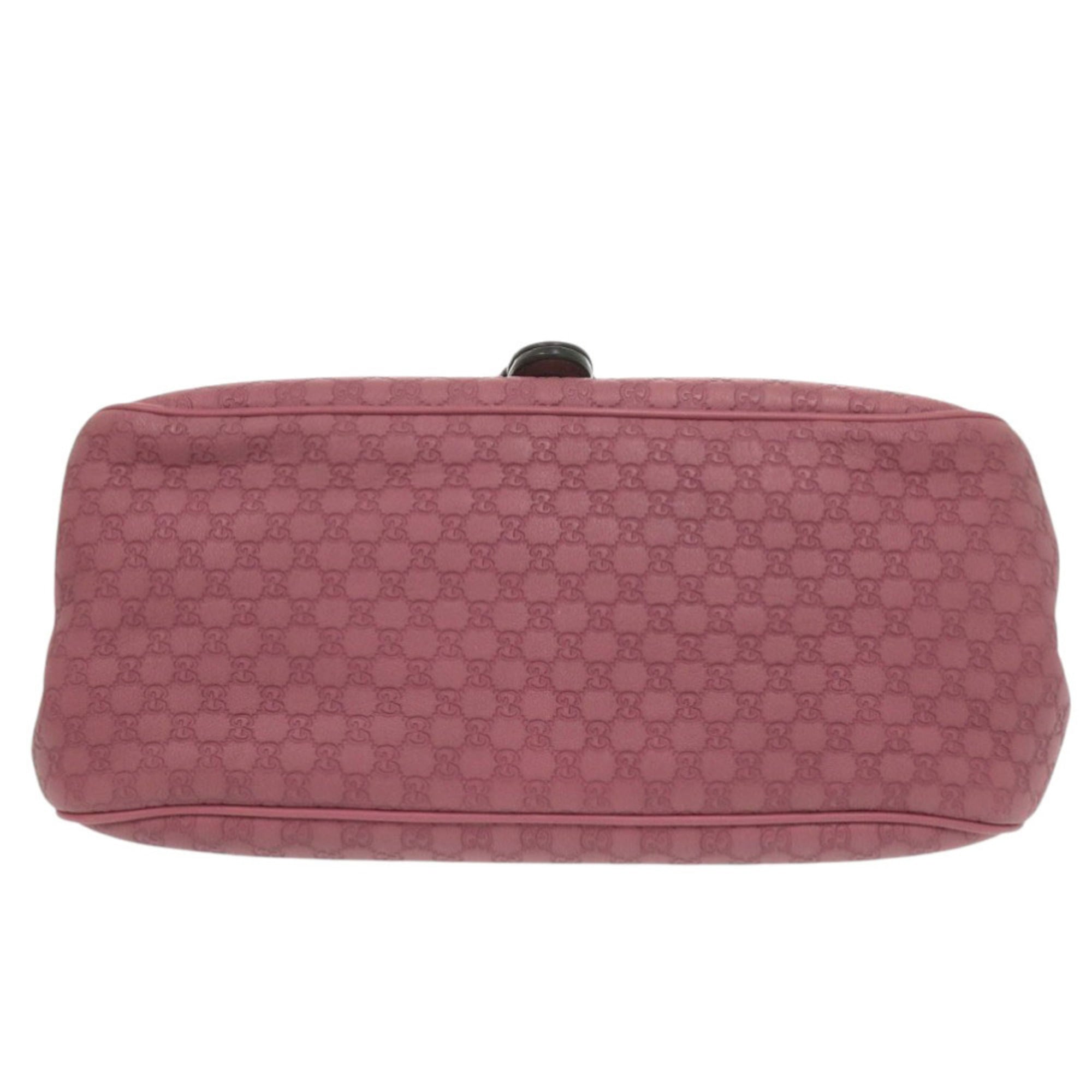 Gucci Pink Leather Shoulder Bag (Pre-Owned)