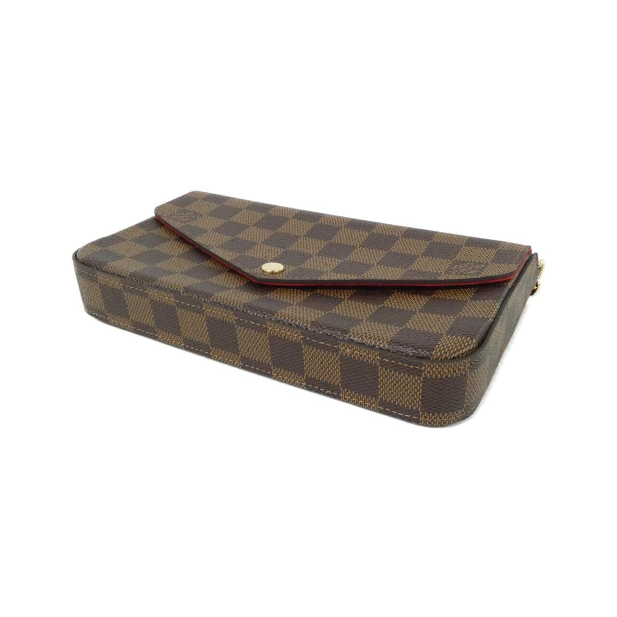Louis Vuitton Ebene Coated Canvas Pochette Shoulder Bag