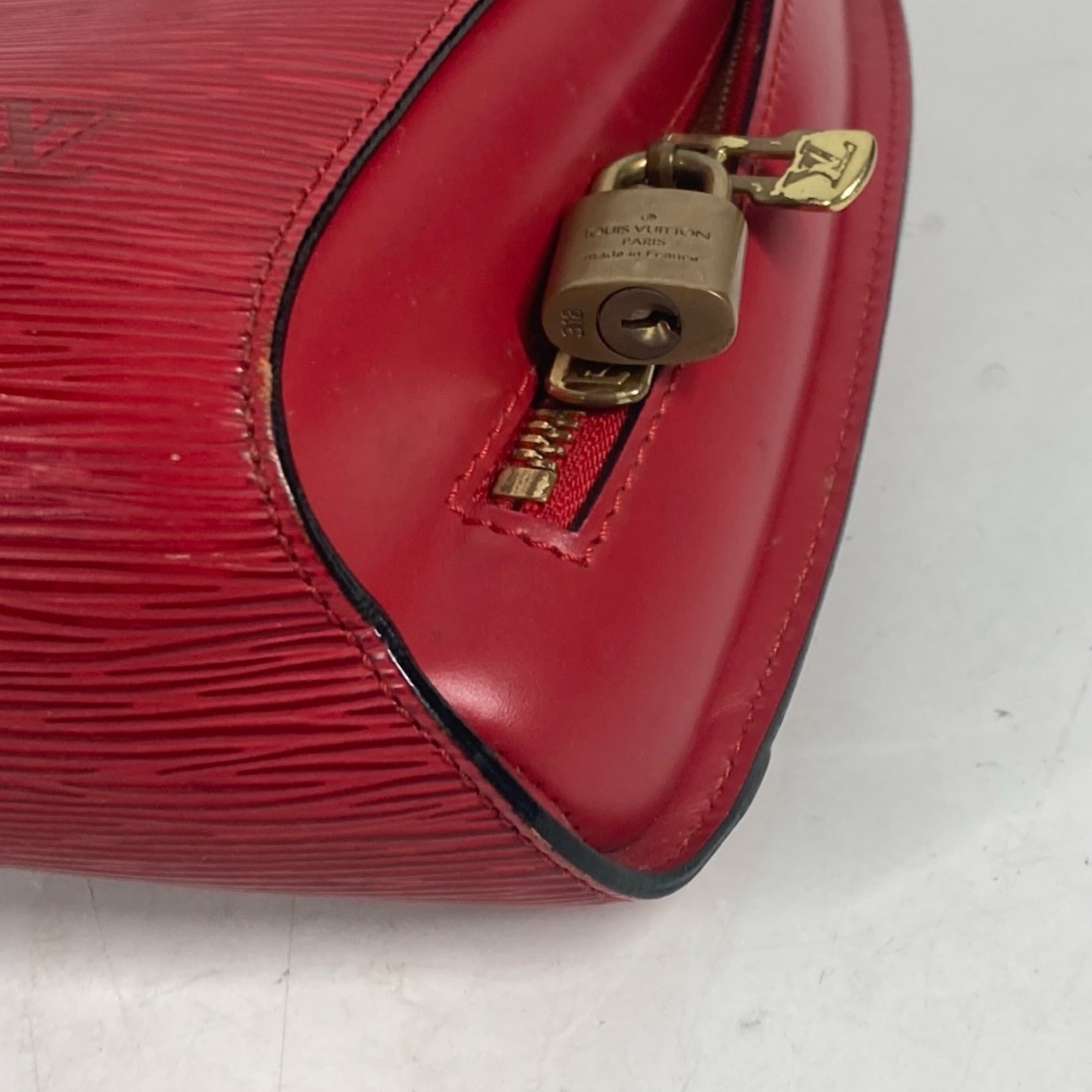 Louis Vuitton Red Color Epi Leather Backpack