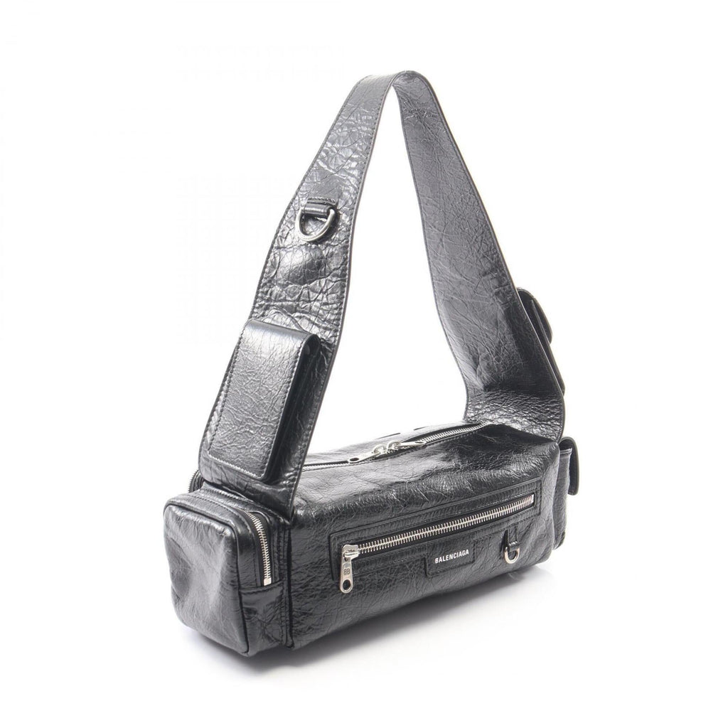 Balenciaga Black Leather Handbag Shoulder