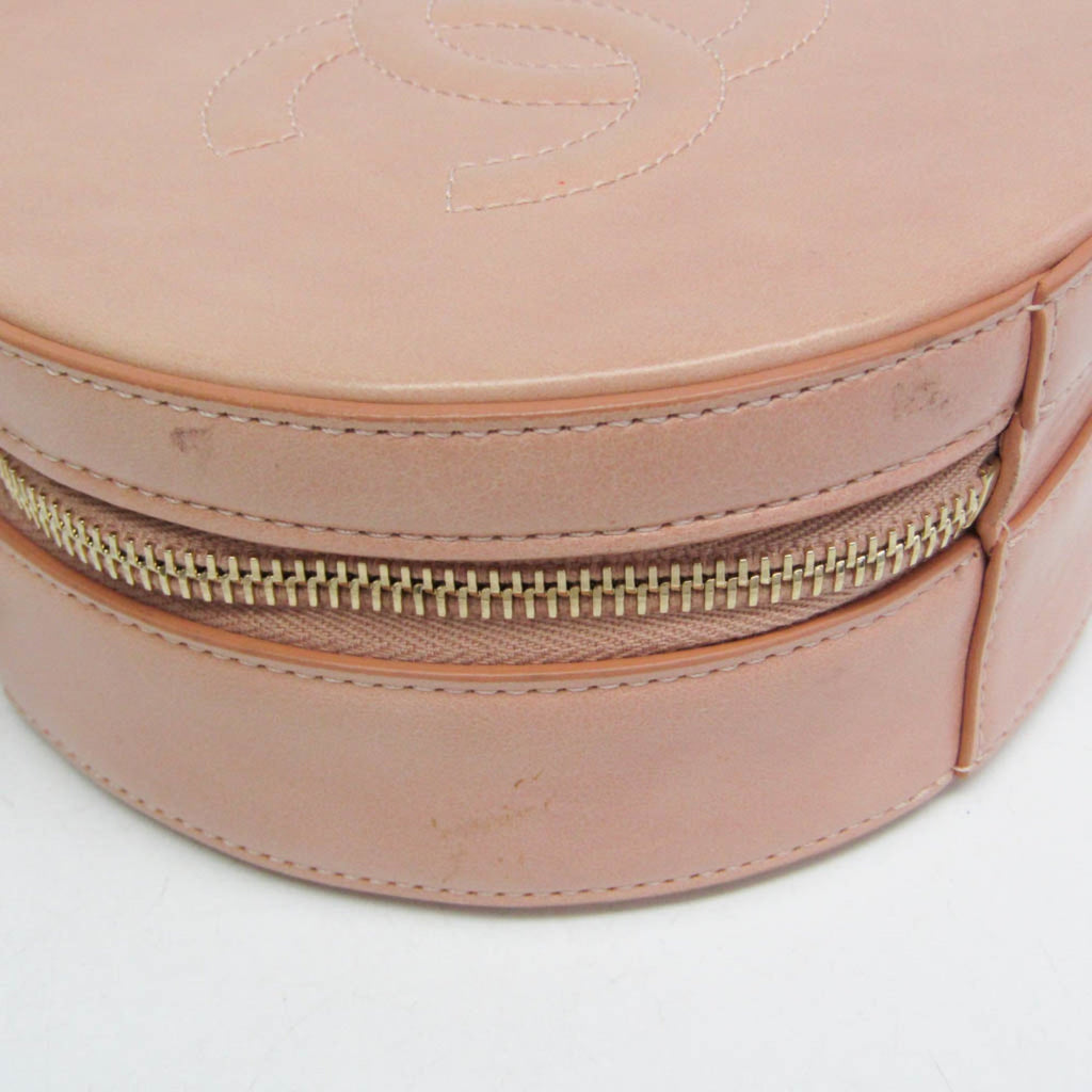 Chanel Round As Earth Crossbody Bag Glazed Calfskin Pink Leather Shoulder Bag Bag