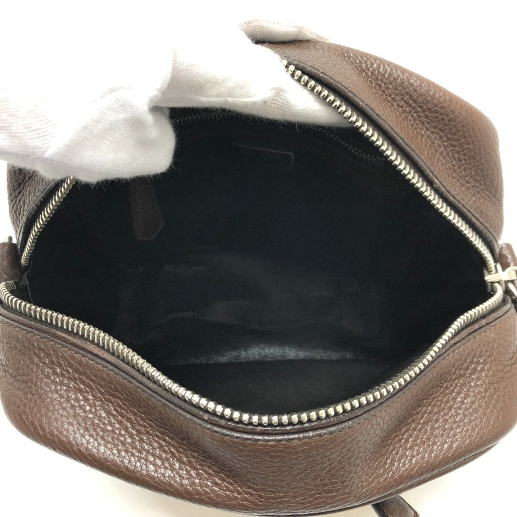 Prada Brown Leather Shoulder Bag