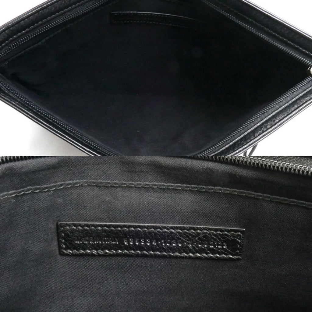 Balenciaga Black Leather Clutch