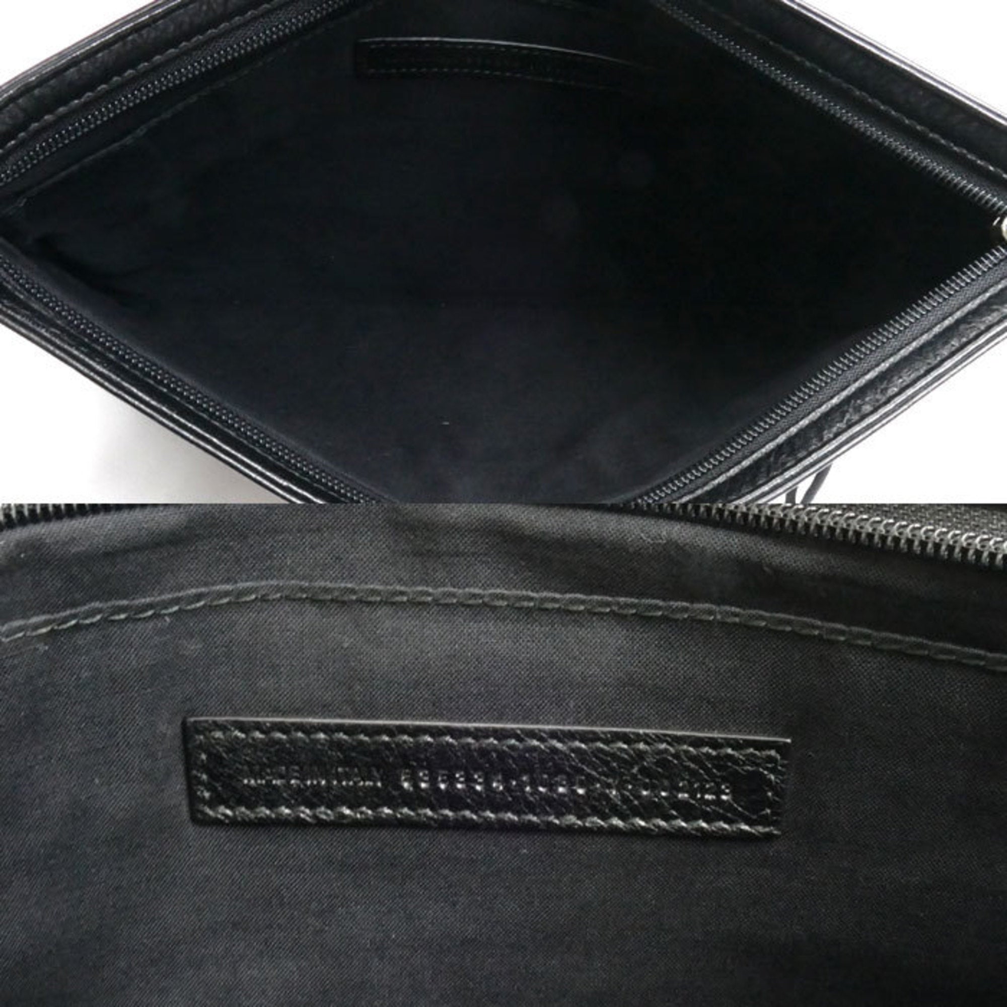 Balenciaga Black Leather Clutch