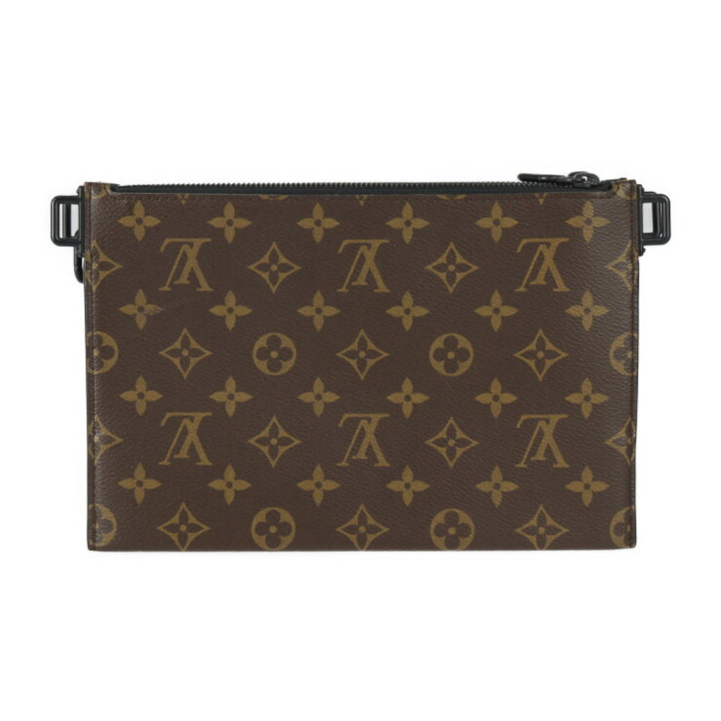 Louis Vuitton Black Brown Monogram Monogram Monogram Empreinte Clutch Bag Pouch Shoulder Bag