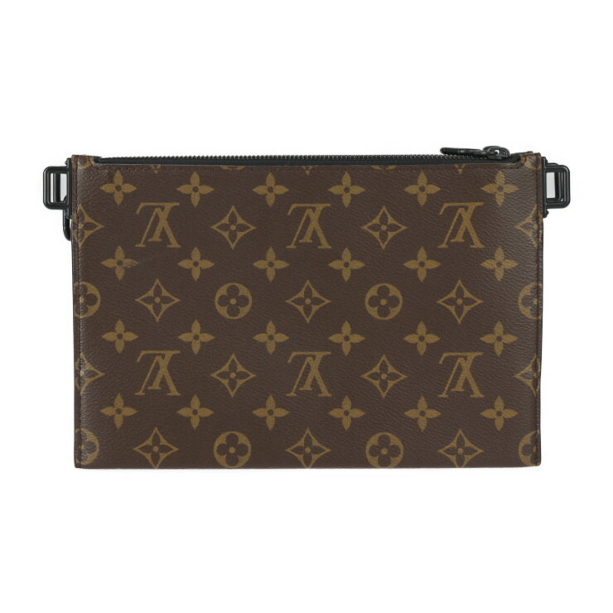 Louis Vuitton Black Brown Monogram Monogram Monogram Empreinte Clutch Bag Pouch Shoulder Bag