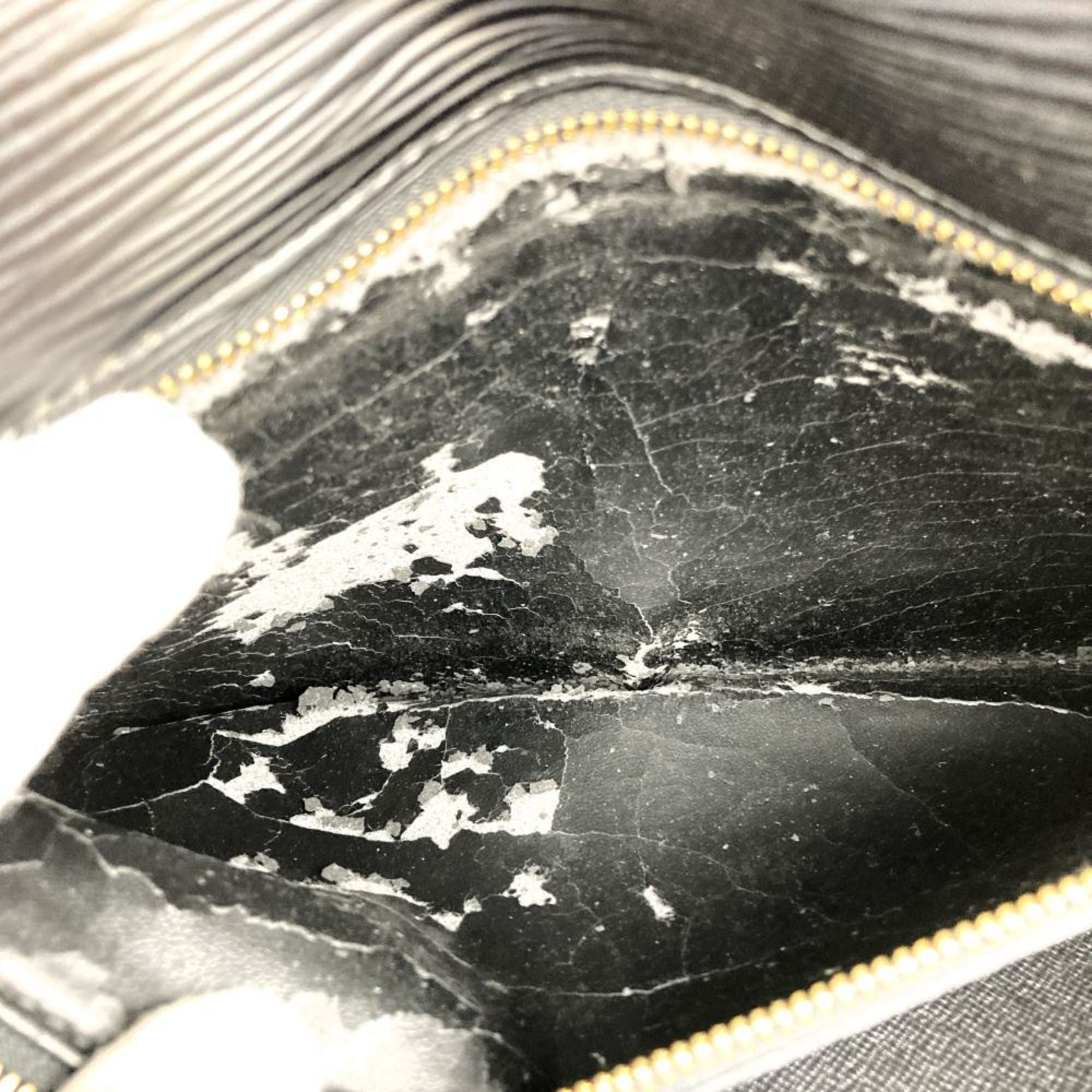 Louis Vuitton Black Noir Epi Leather Clutch Bag