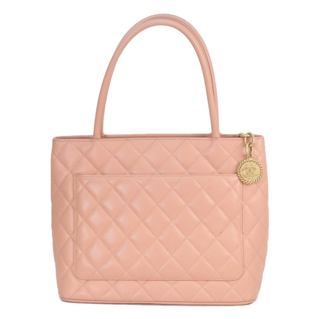 Chanel Pink Grained Calfskin Tote Bag
