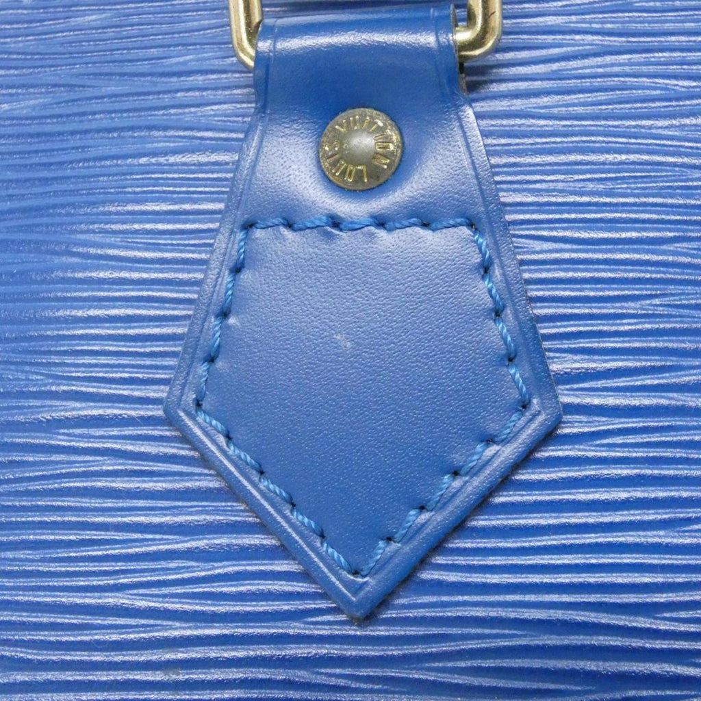 Louis Vuitton Blue Leather Boston Bag