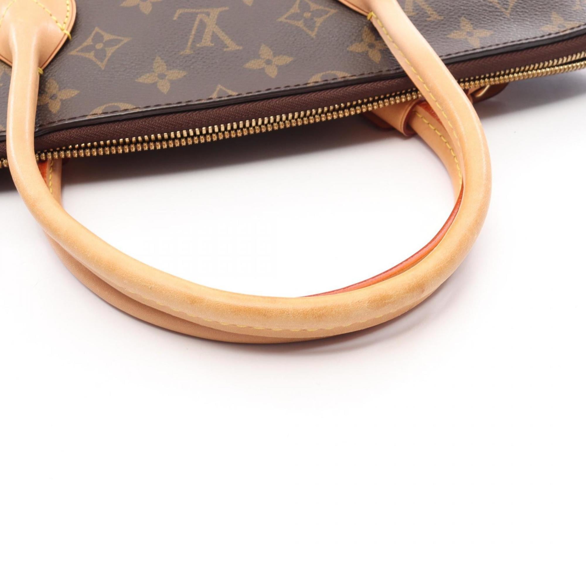 Louis Vuitton Brown Monogram Coated Canvas Leather Handbag