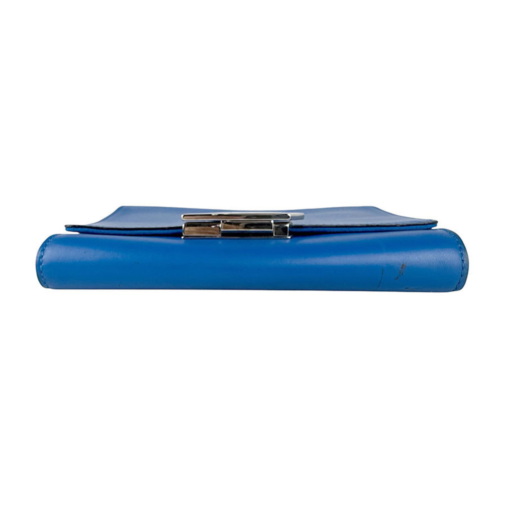 Louis Vuitton Blue Leather Pochette Shoulder Bag