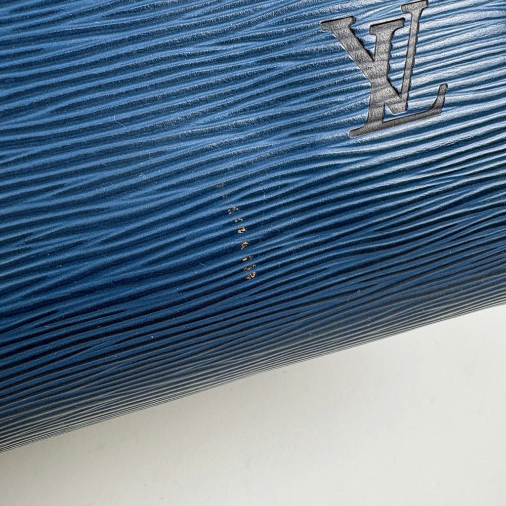 Louis Vuitton Toledo Blue Epi Leather Handbag