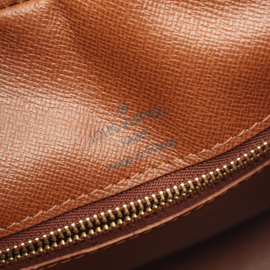 Louis Vuitton Brown Coated Canvas Leather Shoulder Bag