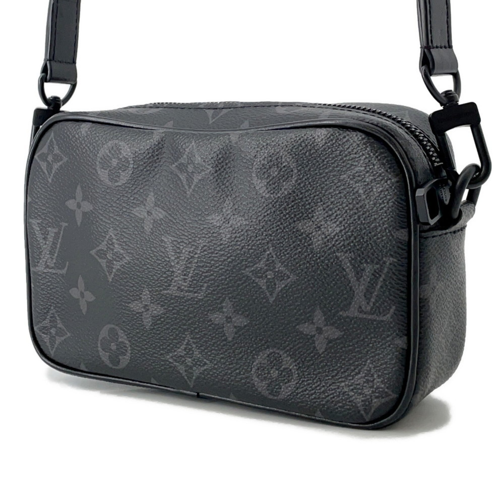Louis Vuitton Monogram Eclipse Black Noir Monogram Eclipse Chain/Shoulder Wallet