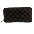 Louis Vuitton Damier Brown Leather Long Wallet