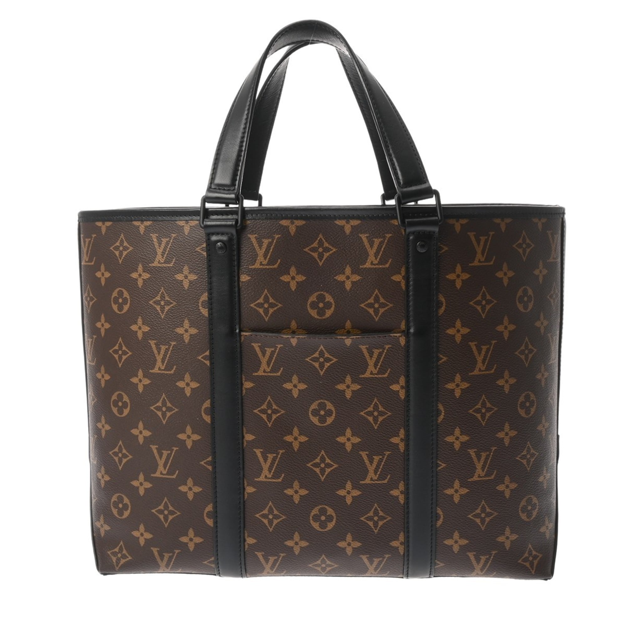 Louis Vuitton Brown Noir Monogram Pouch Tote Bag