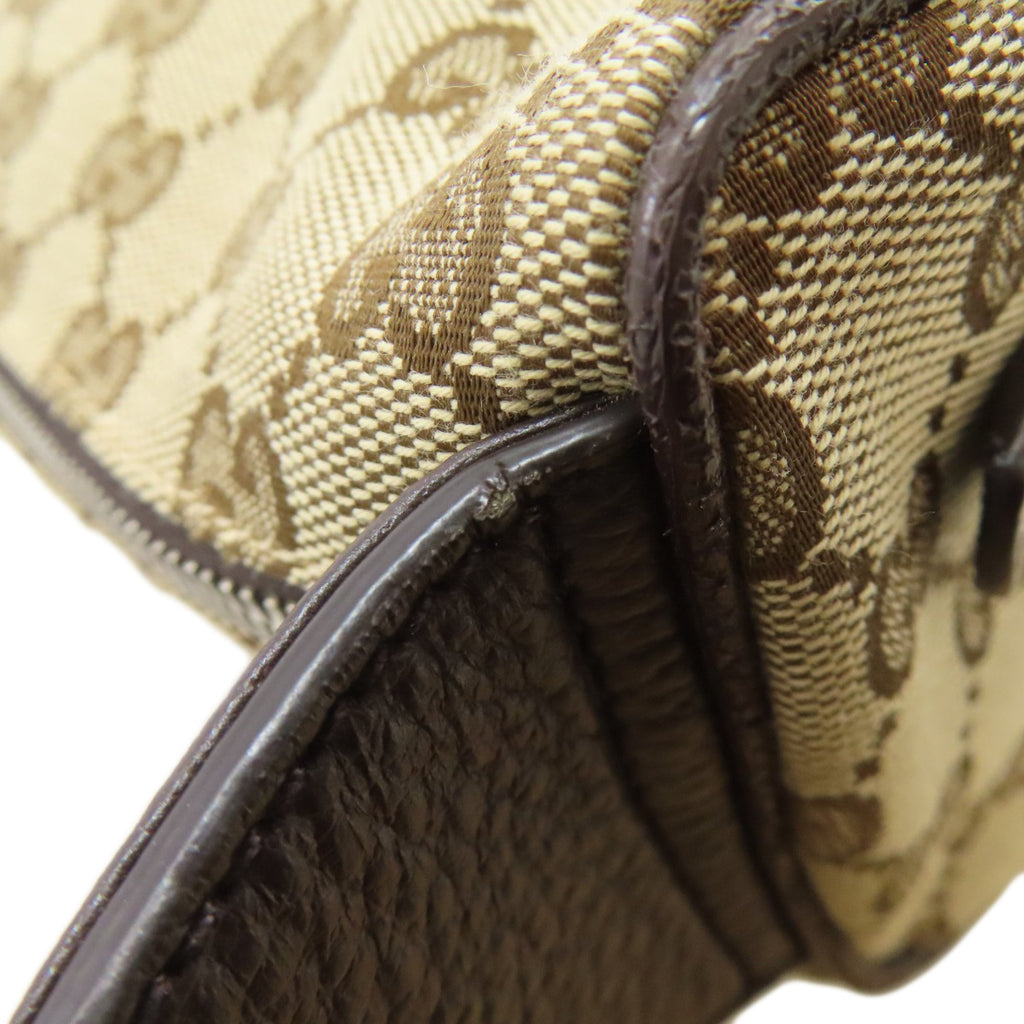 Gucci Brown Canvas Sling Bag (Pre-Owned)