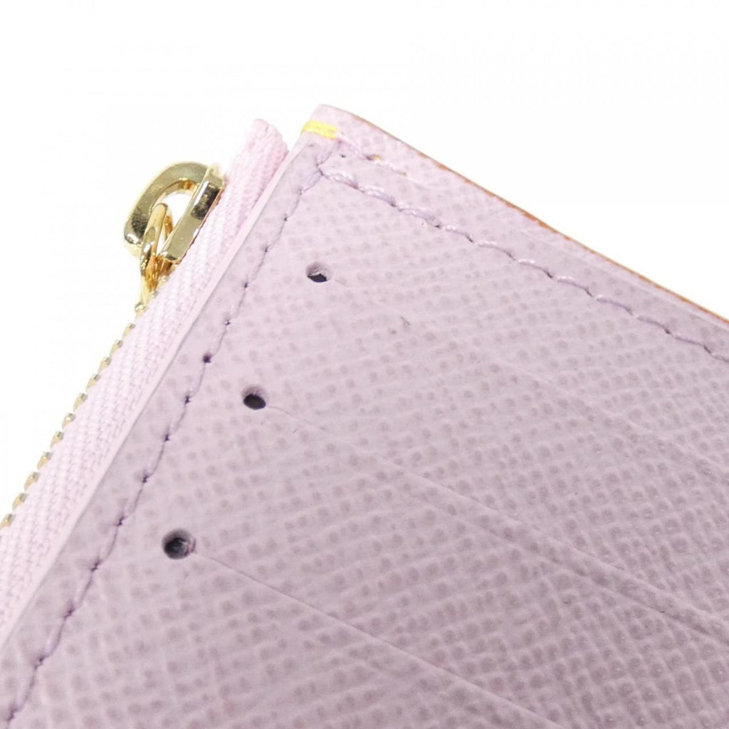 Louis Vuitton Blossom Marron Monogram Cherry Pink Coated Canvas Wallet (Tri-Fold)