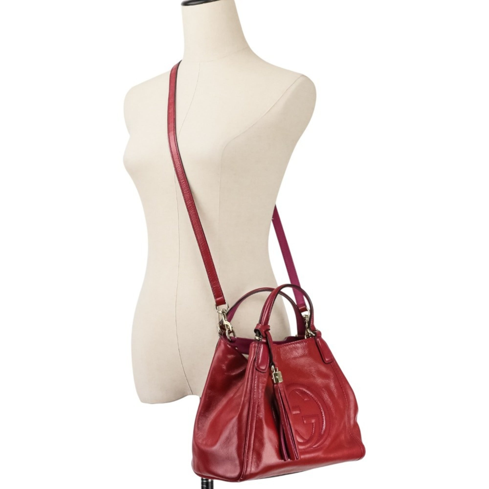 Gucci Red Color Handbag (Pre-Owned)