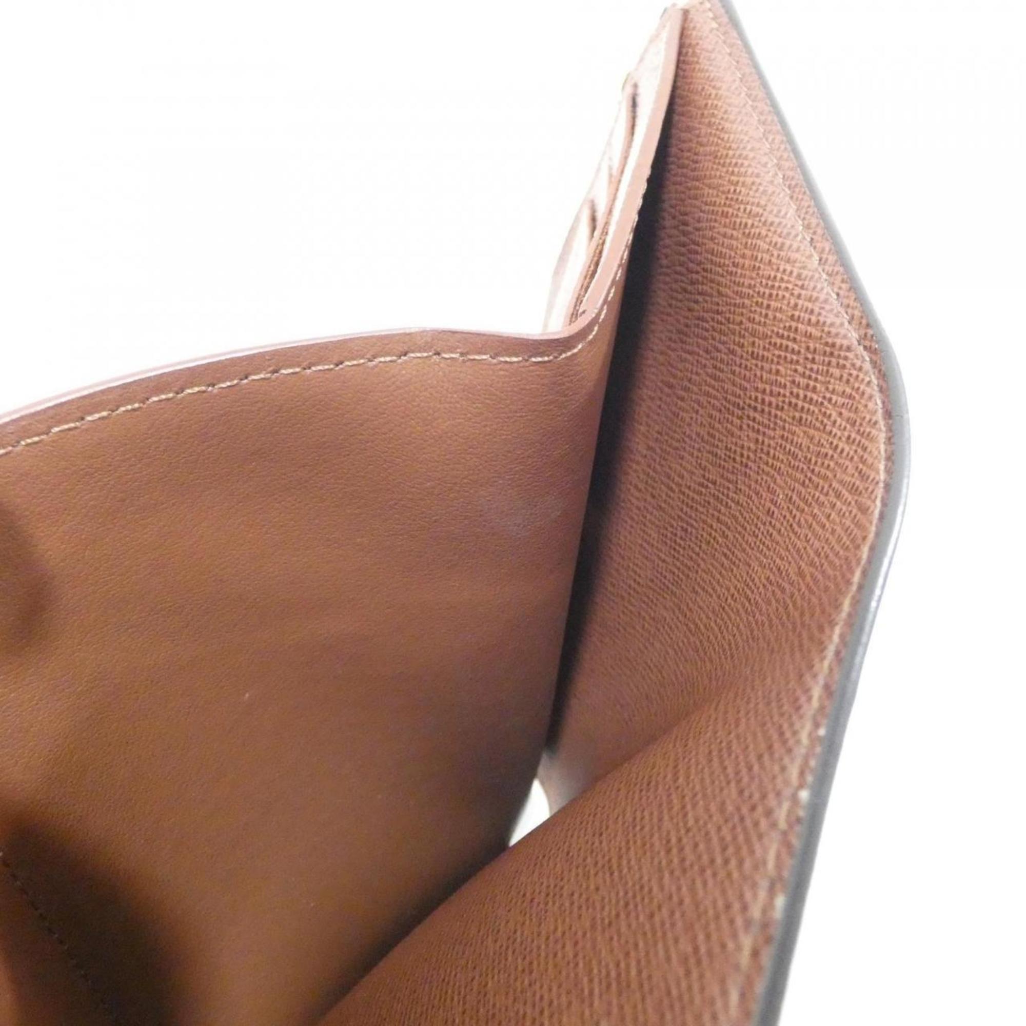 Louis Vuitton Monogram Marron Coated Canvas Wallet (Tri-Fold)