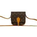 Louis Vuitton Brown Pvc Leather Pochette Shoulder Bag
