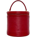 Louis Vuitton Castilian Red Epi Leather Handbag Vanity Bag