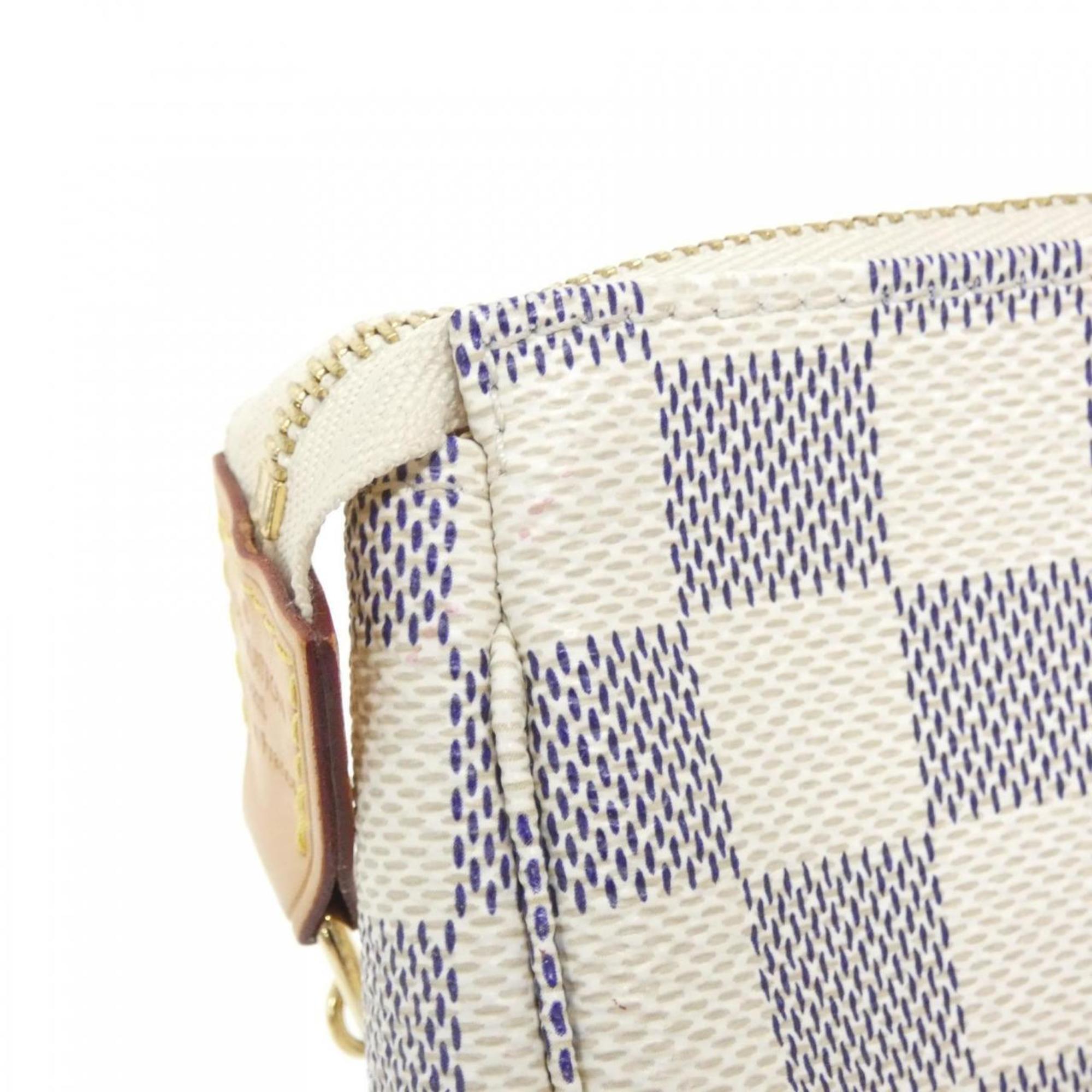 Louis Vuitton Azur Coated Canvas Pochette Pouch