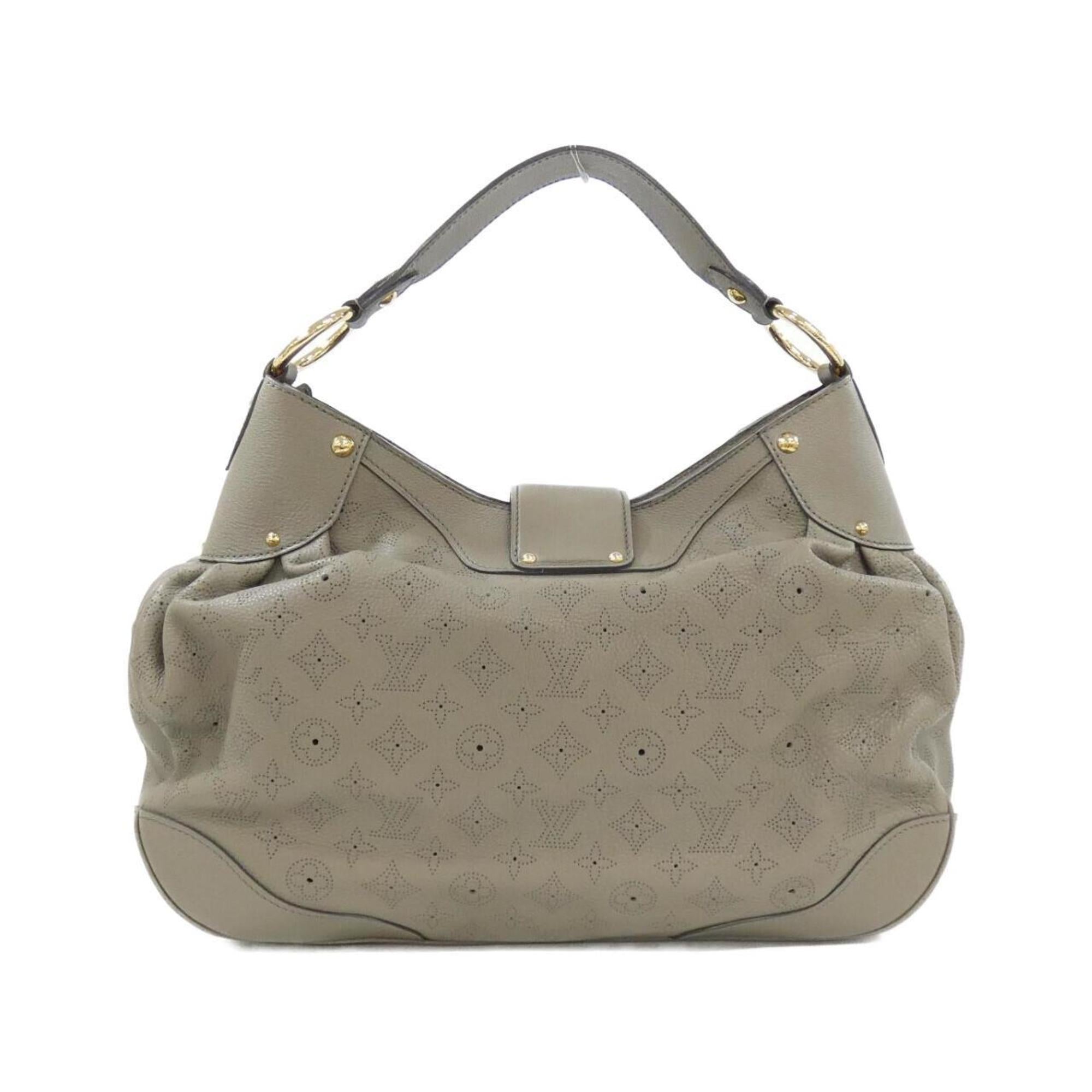 Louis Vuitton Mahina Taupe Leather Shoulder Bag