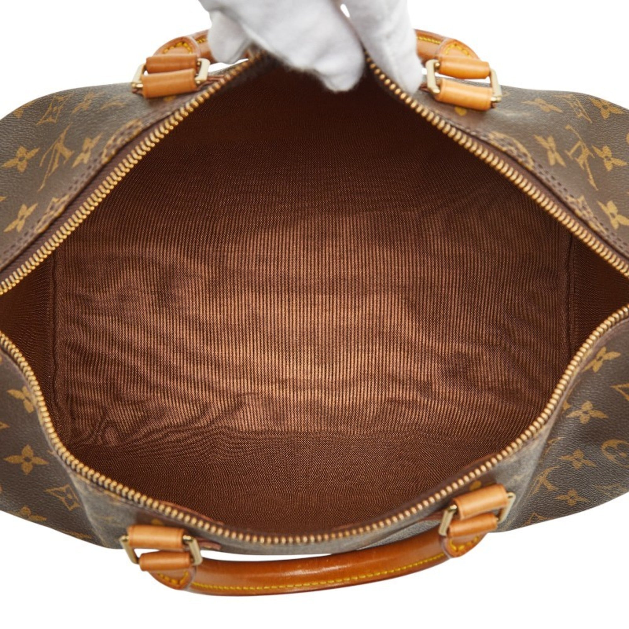 Louis Vuitton Brown Monogram Pvc Leather Boston Bag Handbag