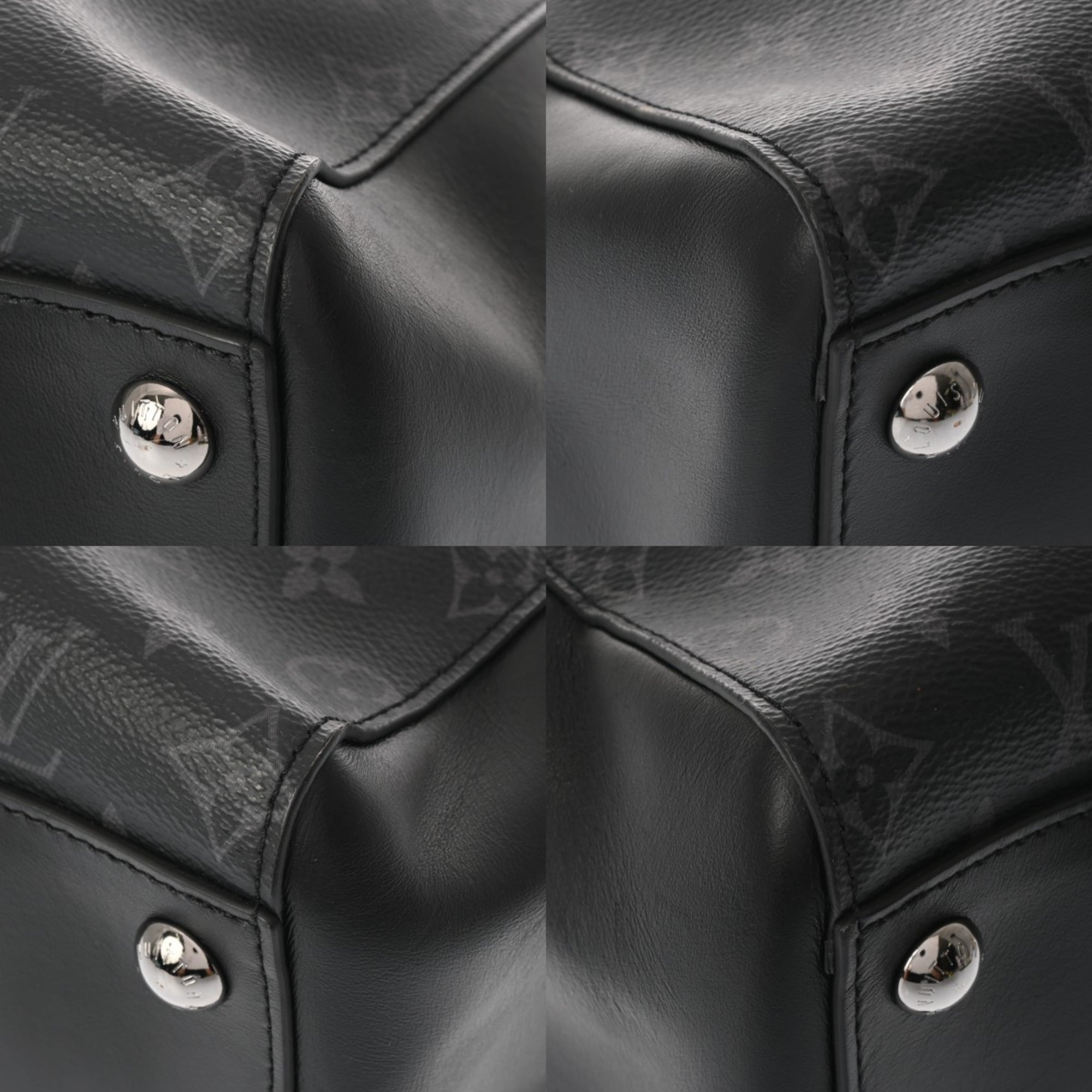 Louis Vuitton Black Gray Monogram Eclipse Monogram Eclipse Tote Bag
