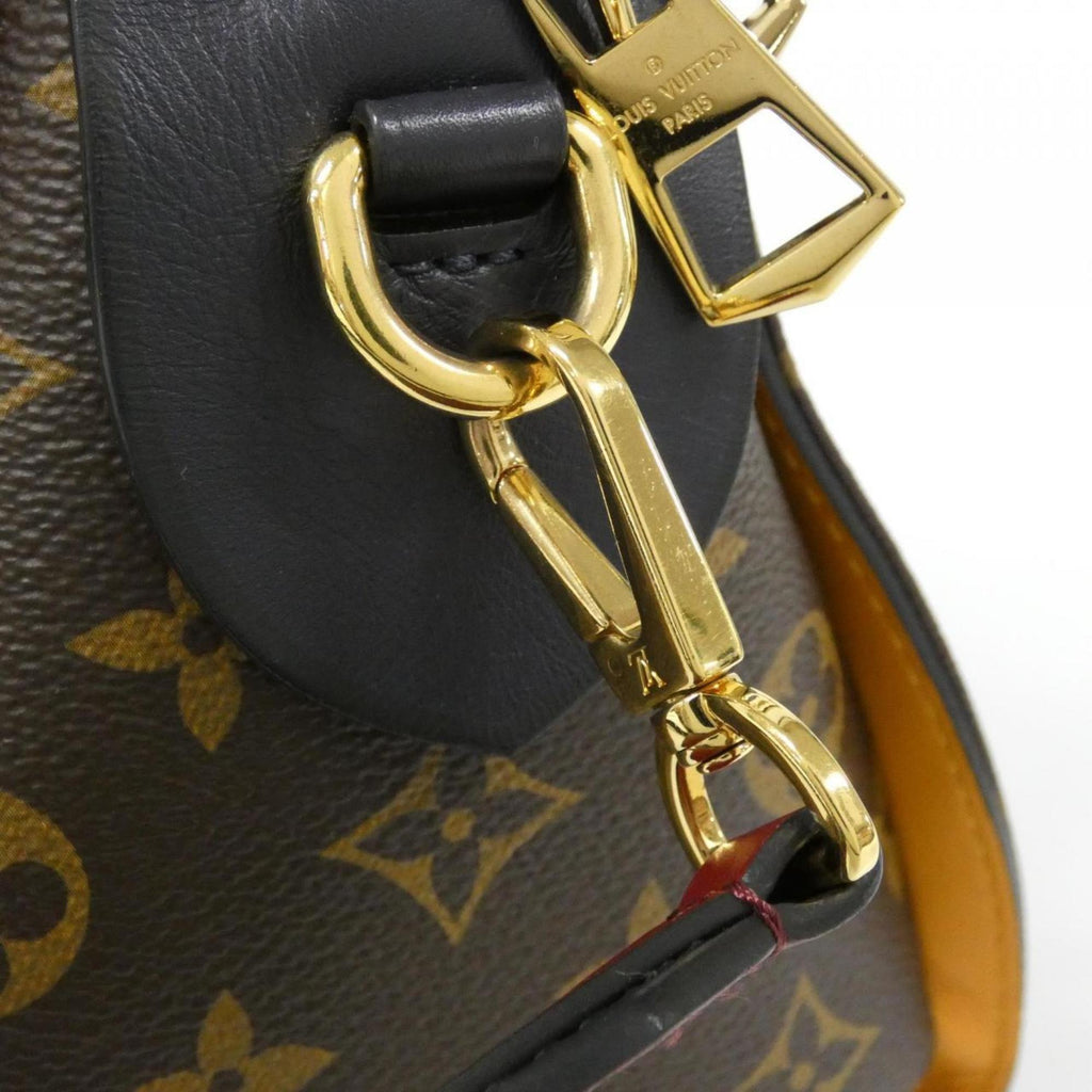 Louis Vuitton Monogram Bordeaux Marine Marron Coated Canvas Leather Handbag