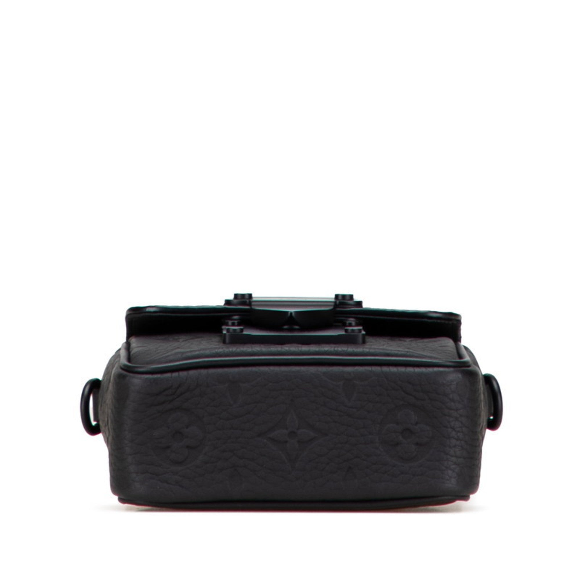 Louis Vuitton Taurillon Black Leather Handbag Shoulder Bag