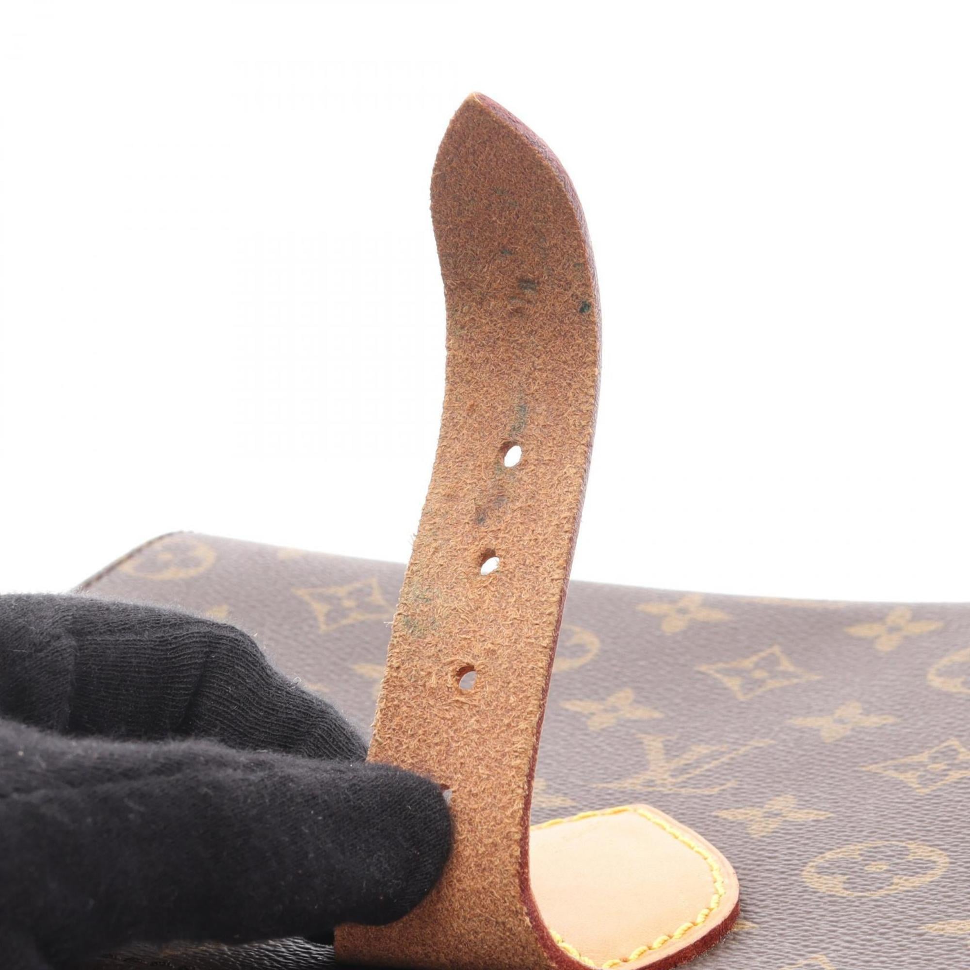 Louis Vuitton Brown Coated Canvas Pvc Monogram Leather Handbag Shoulder Bag