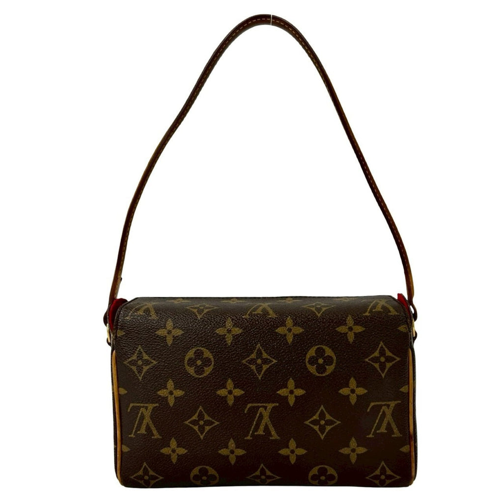 Louis Vuitton Brown Leather Pvc Shoulder Bag