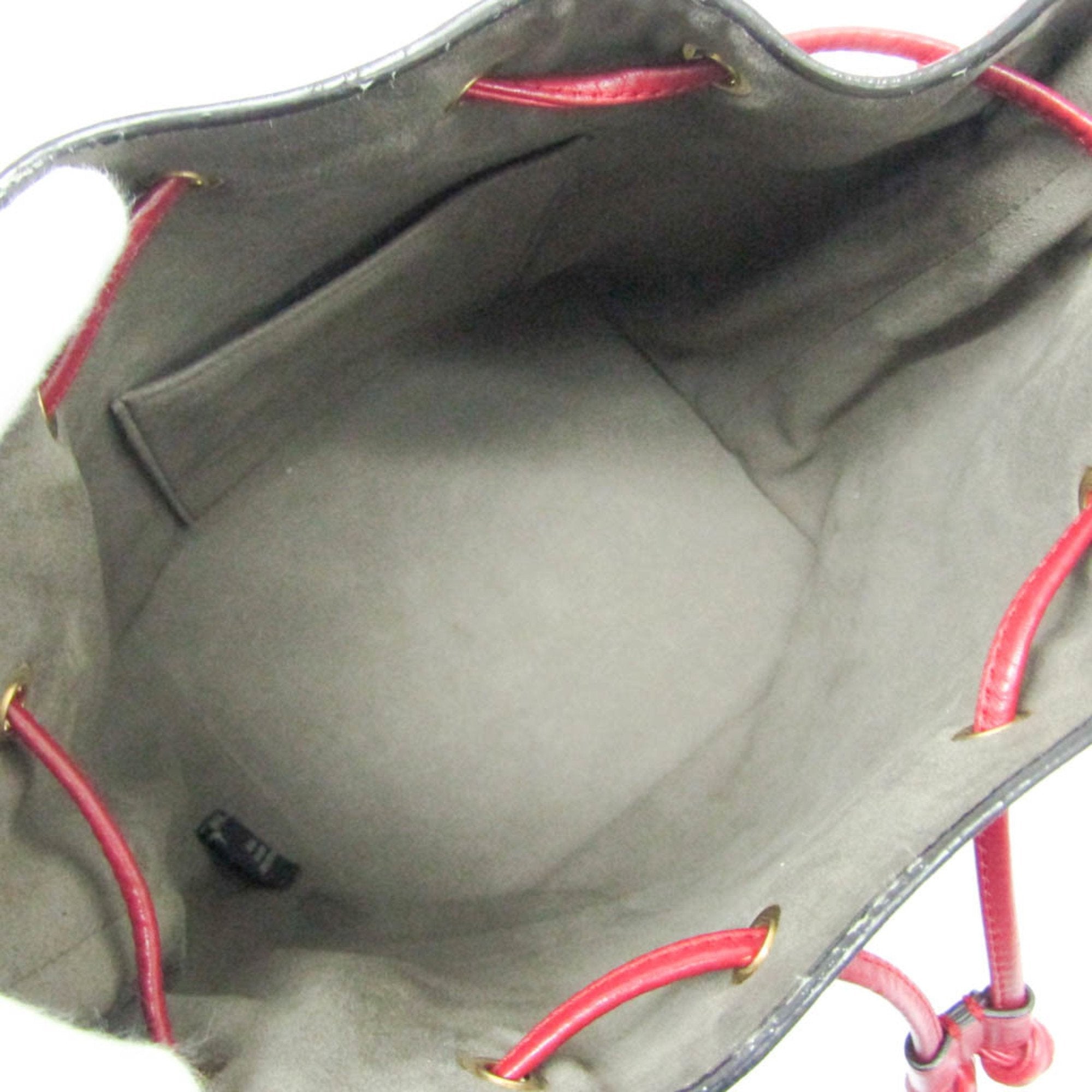 Fendi Red Color Leather Shoulder Bag