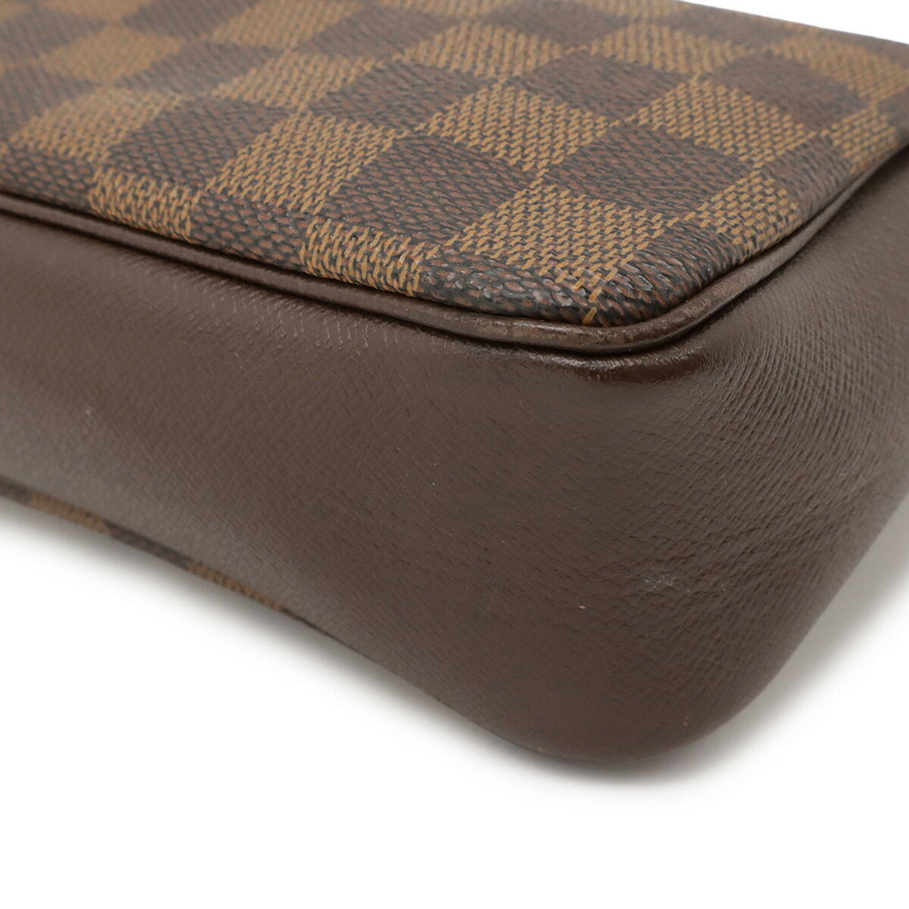 Louis Vuitton Brown Damier Canvas Pvc Handbag Pouch