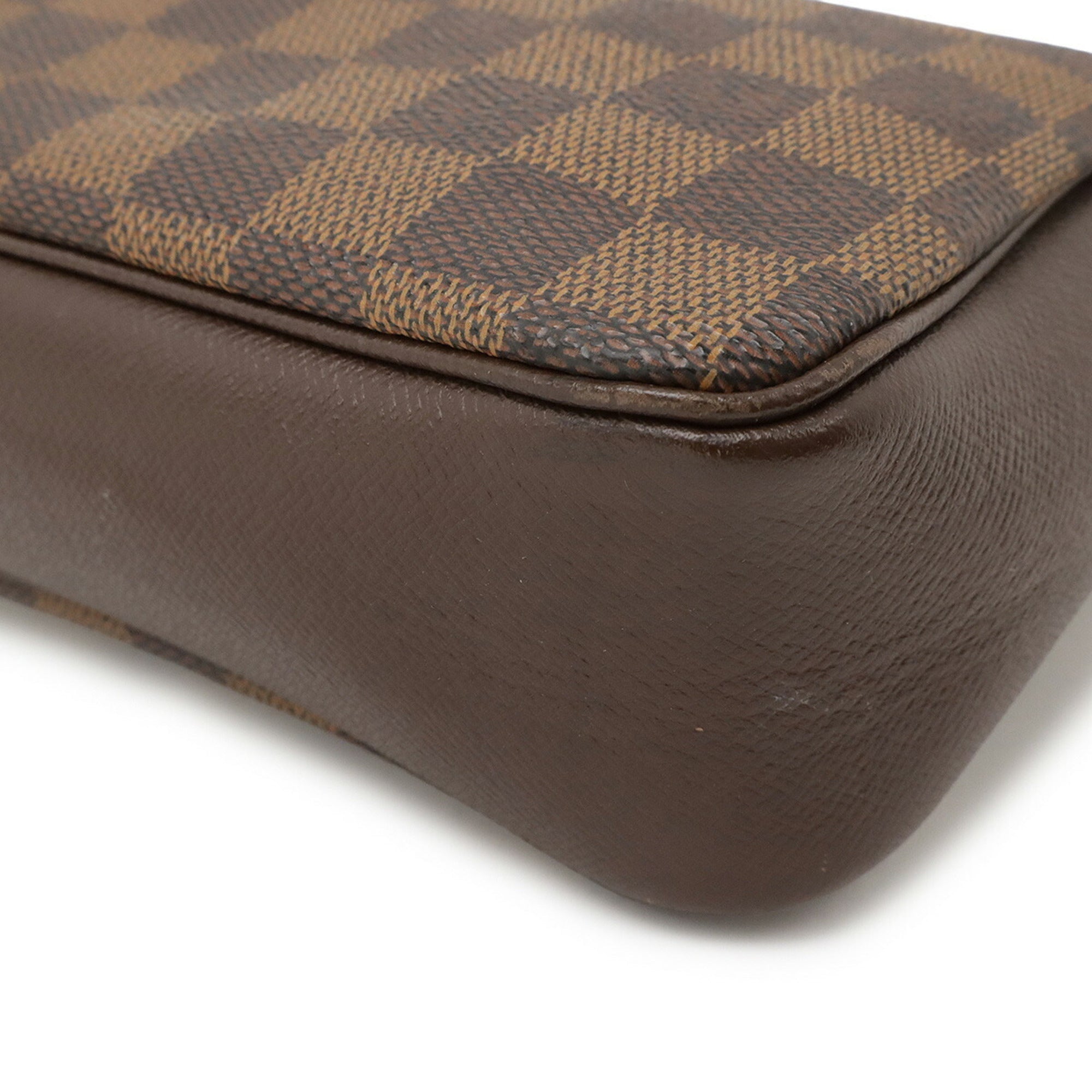 Louis Vuitton Brown Damier Canvas Pvc Handbag Pouch