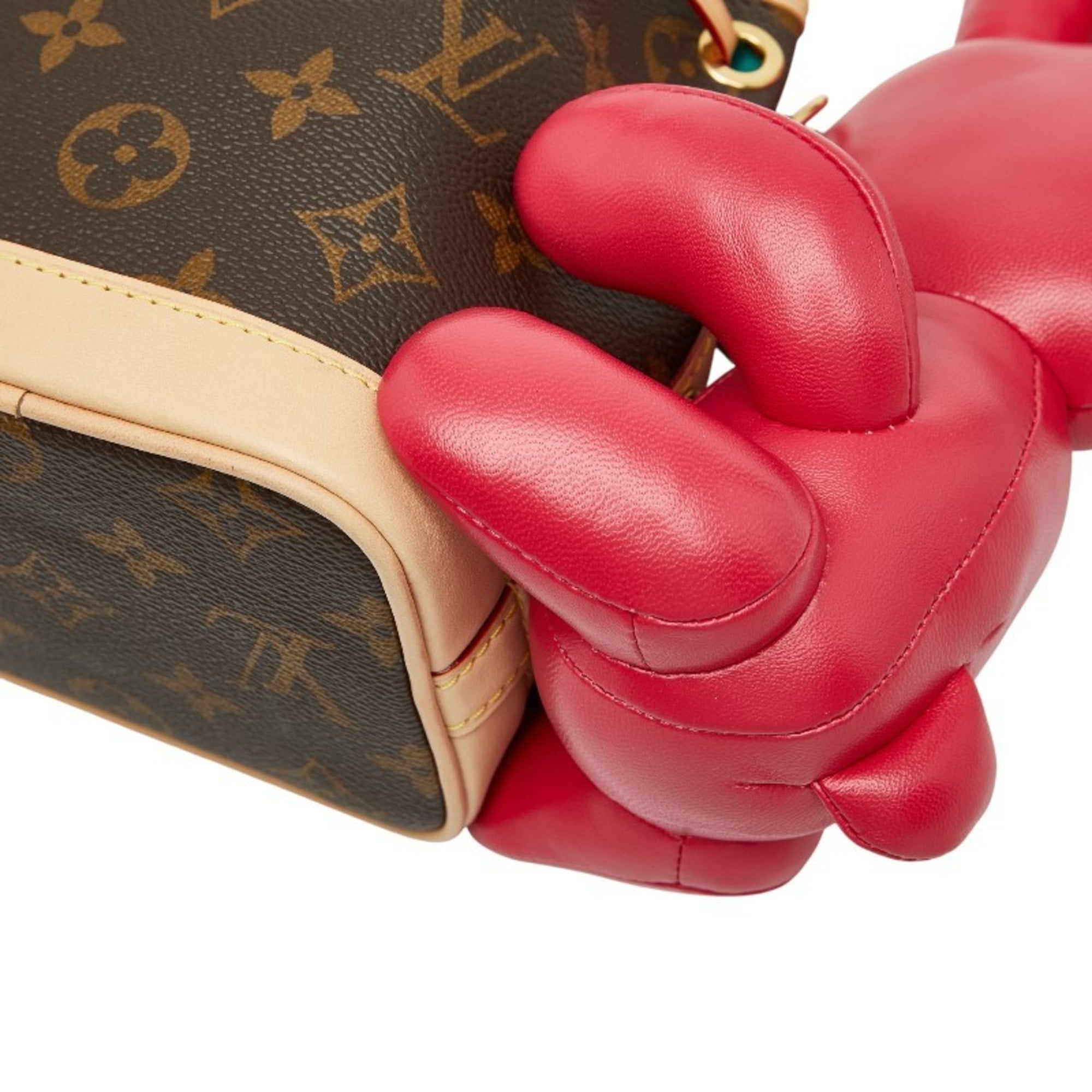 Louis Vuitton Brown Pink Pvc Leather Handbag Shoulder Bag