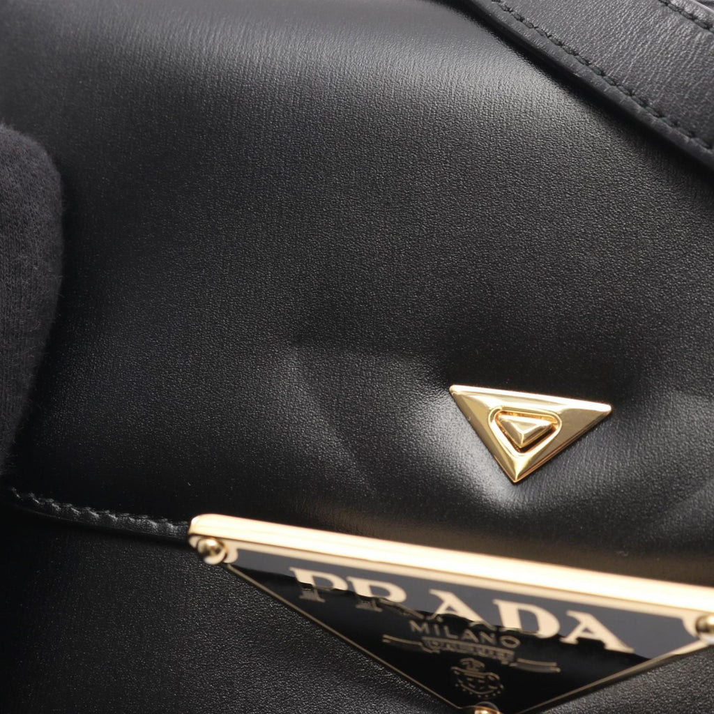 Prada Black Leather Shoulder Bag
