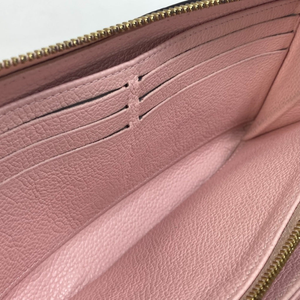 Louis Vuitton Monogram Empreinte Pink Monogram Empreinte Long Wallet